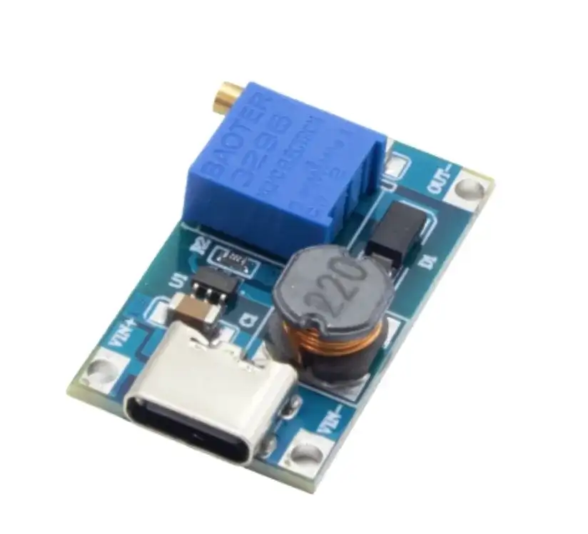 ماژول رگولاتور DC-DC افراینده 2 آمپر MT3608 TYPE-C