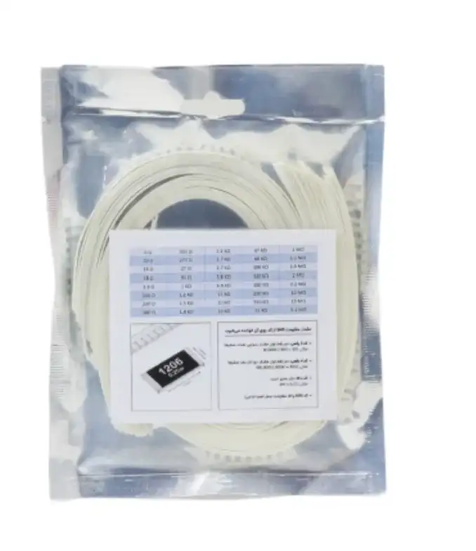 رنج کاربردی 40 تایی مقاومت های 1206SMD بسته 50 تایی