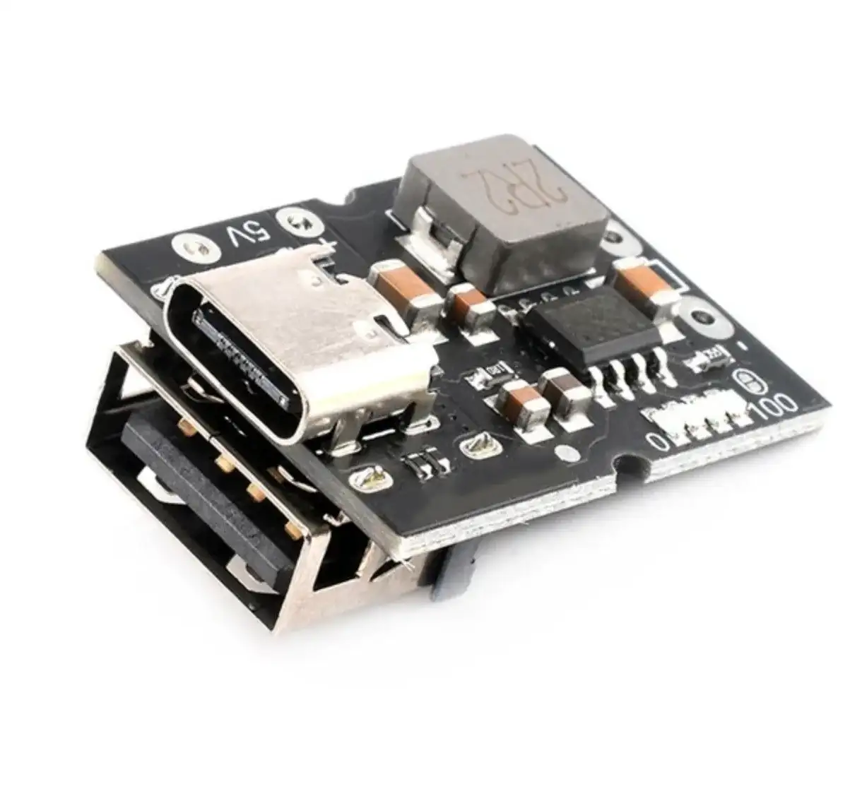 ماژول پاوربانک مدل CD42 با ورودی TYPE-C دارای نمایشگر درصد شارژ