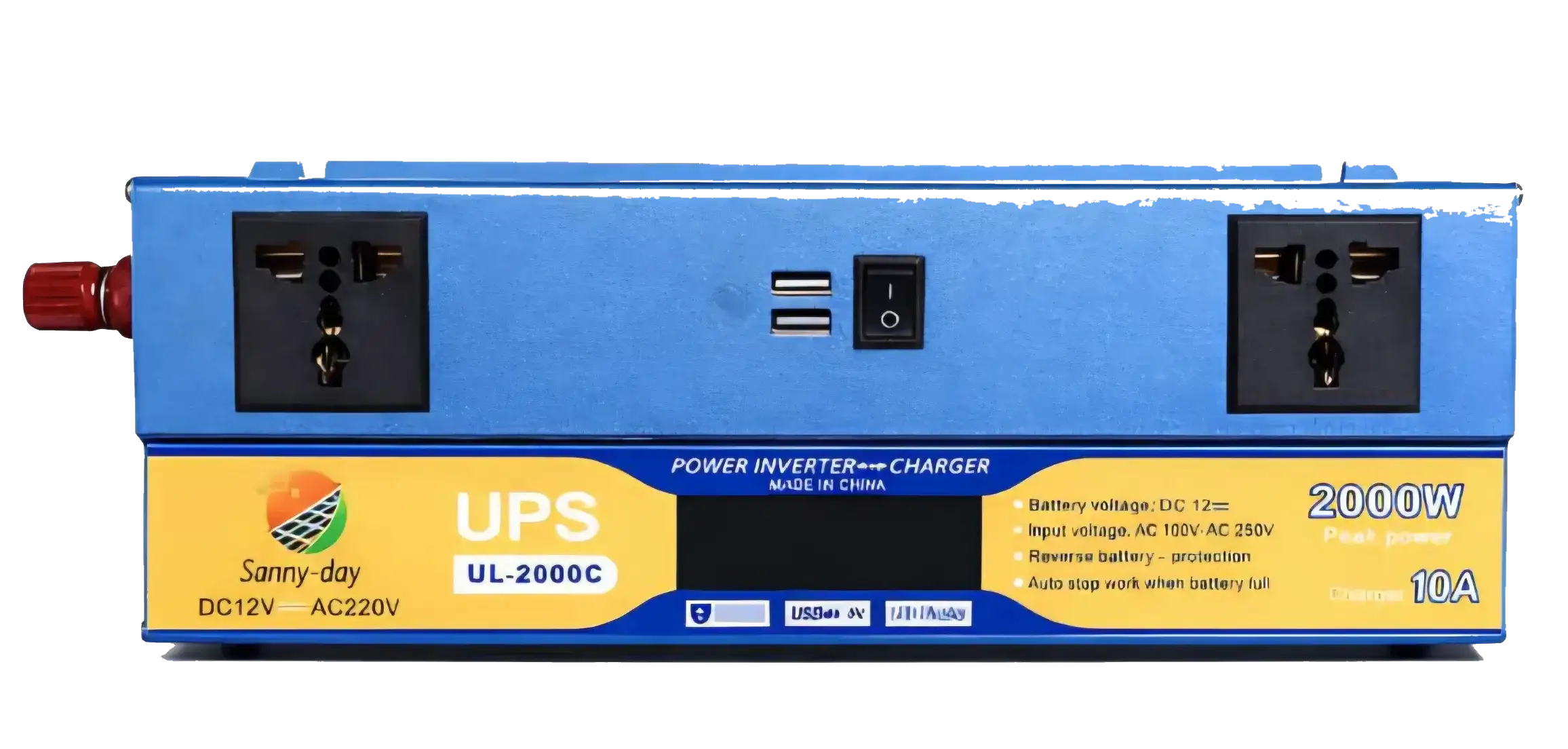 اینورتر 2000 وات 12 به 220 ولت شارژر دار UPS 10آمپر سانی دی